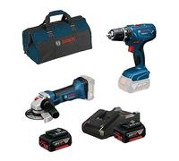 Bosch Professional Kit 3 outils - perceuse-visseuse sans fil & meuleuse d’angle sans fil