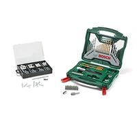 Bosch Professional Kit d'accessoires X-Line 50Ti plus 173 pcs Kit de fixation (pour métal, pierre, bois, Accessoire Perceuses)