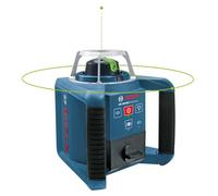 Bosch Professional Laser Rotatif GRL 300 HVG (cellule de réception LR 1 G avec support, Portée : jusqu'à 300 m (Diamètre), piles (2xD, 1x9V), Chargeur, dans L-Boxx)