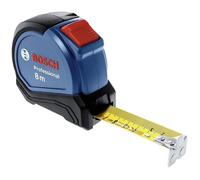 Bosch Professional mètre ruban Autolock de 8 m (utilisable d’une seule main, pince de ceinture, crochet aimanté, 2 boutons d’arrêt, ruban 27 mm en acier revêtu de nylon