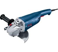 Bosch Professional meuleuse angulaire GWS 22-230 J (puissance 2 200 W, avec clé à ergots, flasque de serrage, écrou de serrage, capot de recouvrement, poignée auxiliaire)