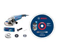 Bosch Professional meuleuse angulaire GWS 2400 J (Ø disque 230 mm) + 1x Disque à tronçonner de grande taille Expert Diamond Metal Wheel (pour Fonte, Ø 230 mm, Accessoire)