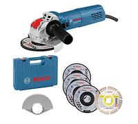 Bosch Professional meuleuse angulaire GWX 750-125 (Ø de disque 125 mm, avec set 5 pièces de disques à tronçonner/ébarber, capot de protection 125 mm, dans un coffret) - Set exclusif Amazon