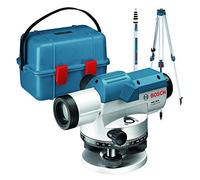 Bosch Professional Niveau optique GOL 26 D (grossissement 26x, unité de mesure : 360 degrés, portée : jusqu’à 100 m, pige GR 500, trépied BT 160, dans un coffret de transport)