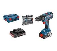 Bosch Professional 18V System perceuse-visseuse à percussion sans-fil GSB 18V-28 (couple max: 63 Nm, avec set acc. impact 35 pces, 2x GBA 2,0 Ah, chargeur GAL 18V-40, L-BOXX) - Amazon Exclusive