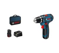 Bosch Akku-Bohrschrauber 12 V Li-Ion 1300 tr/min Noir, Bleu, Rouge