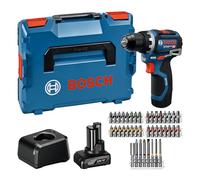Bosch Professional perceuse-visseuse 12V sans-fil GSR 12V-32 (Advanced KickBack Control, moteur sans charbons, avec batterie 2,0 Ah et 4,0 Ah, GAL 12V-20, accessoires, calage P&C, L-BOXX)
