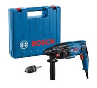 Bosch Professional perforateur GBH 2-21 (SDS plus, mandrin automatique avec adaptateur SDS plus, poignée auxiliaire, chiffon, butée de profondeur, coffret de transport)