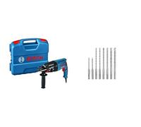 Bosch Professional Perforateur SDS Plus GBH 2-26 (Ø perçage dans béton : 4-26 mm, Coffret) + Assortiment de 8 Coffret de forets SDS plus (le béton, accessoire)