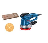 Bosch Professional ponceuse orbitale GEX 34-125 (⌀ de plateau 150 mm, disque C470 pour bois, adaptateur d’aspiration, dans carton)