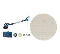 Bosch Professional Ponceuse Plaquiste GTR 55-225 + 25x Abrasifs réticulés Expert M480 (pour Bois dur, Peinture sur bois, Ø 225 mm, Grain 180, Accessoires)