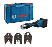 Bosch Professional Presse sans fil GPT 18V-32 18 V (puissance de 32 kN, raccords en plastique jusqu'à 110 mm, raccords métalliques jusqu'à 54 mm, avec support de mâchoire U16, U20, U25, XL-BOXX)
