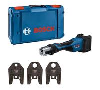 Bosch Professional Presse sans fil GPT 18V-32 18 V (puissance de 32 kN, raccords en plastique jusqu'à 110 mm, raccords métalliques jusqu'à 54 mm, avec support de mâchoire SV15, SV22, SV28, XL-BOXX)