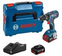 Bosch Professional 18V System perceuse-visseuse à percussion sans-fil GSB 18V-28 (couple max. 63 Nm, avec 2 batteries 4,0 Ah, chargeur rapide GAL 18V-40, L-BOXX)