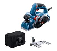 Bosch Professional rabot portatif GHO 20-82 (puissance 700 W, utilisable à droite ou à gauche, avec clé de montage, butée longitudinale, sac à poussières)