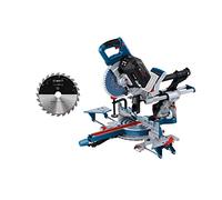 Bosch Professional scie à onglets radiale sans-fil BITURBO GCM 18V-216 DC (diamètre de lame : 216 mm, incl. 2x lames circulaires, dans boîte carton)