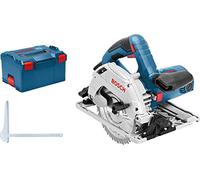 Bosch GKS 55+ GCE 16,5 cm Noir, Bleu, Rouge, Argent 4700 tr/min 1350 W