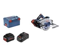 Bosch Professional scie circulaire sans-fil BITURBO GKS 18V-68 GC (compatible rails de guidage, avec 2 batteries ProCORE 5.5 Ah + chargeur, module connectivité, 1 lame, butée parallèle, L-BOXX 238)