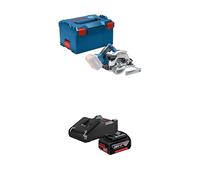 Bosch Professional scie circulaire sans-fil GKS 18V-57 G (capacité de coupe : 57 mm, avec L-BOXX) + Bosch 18V System Starter-Set batteries : 1 batterie GBA 18V 4.0Ah + chargeur rapide GAL 18V-40