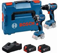 BOSCH PROFESSIONAL Set de 2 outils 18 V : GSR + GDR + 2x GBA 5.0 Ah +GAL 18V-40 0615A50090