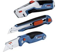 Bosch 1 600 A02 7M4 couteau à lame rétractable Bleu, Acier inoxydable Couteau à lame repliable