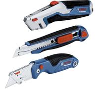 Bosch 1 600 A02 7M4 couteau à lame rétractable Bleu, Acier inoxydable Couteau à lame repliable