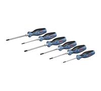 Bosch Professional set de 6 tournevis Torx (Torx, acier S2, comprenant T10x75, T75x75, T20x100, T25x100, T30x125 et T40x125, calage)