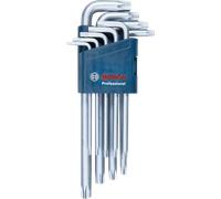 BOSCH Set de 9 clés mâles pour vis Torx 1600A01TH4