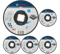 Bosch Professional Standard for Metal X-LOCK Disque à tronçonner pour métal 125 x 2,5 x 22,23 mm (Lot de 5)