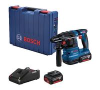 Bosch Professional Système 18 V : marteau perforateur sans fil avec support SDS plus GBH 185-LI (2 batteries GBA 18 V 4,0 Ah, chargeur rapide GAL 18V-40)