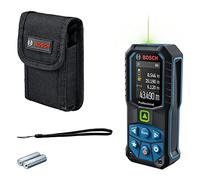 Bosch Professional télémètre Laser GLM 50-23 G (Laser Vert, inclinomètre, portée : Jusqu’à 50 m, Robuste, IP65, ± 1,5 mm*, 2 Piles AA, dragonne, Housse)