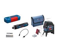 Bosch Professional tournevis sans-fil Bosch GO 3 y Bosch Professional laser ligne en croix GCL 2-15