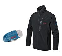 Bosch Professional veste chauffante GHJ 12+18V XA (avec adaptateur de charge USB GAA 12V-21, sans batterie) - taille S
