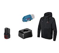 Veste chauffante Bosch Professional GHH 12+18V XA + GAA 12V-21 + batterie 12V 2,0Ah + chargeur GAL 12V-20 M - 06188000GC