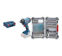 Bosch Professional Visseuse à Chocs Sans Fil GDR 18 V-160 (Ø des Vis : M6 - M14, L-BOXX) + 35 pces. Kit de forets MultiConstruction et d’embouts de vissage Impact Control (Pick and Click, accessoires)