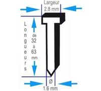 BOSCH Pointe a tete fraisée SK64 20G, 44 mm 2608200530