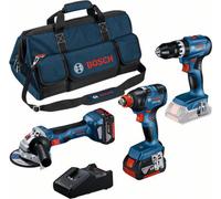 Bosch Profi Set Combo Kit Visseuse Ponceuse GSB GDX GWS Batterie 2x5Ah 0615990N31