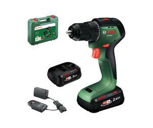 Bosch PSR18V-60 Perceuse-visseuse 18 V (batterie PBA 18 V 2,5 Ah, chargeur AL18V-20, coffret de transport)