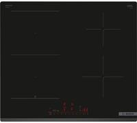 Table induction 60cm - BOSCH SER6 - PVS63KHC1E Noir - 4-foyers - Home Connect - L592xP522 mm