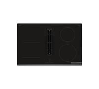 Bosch PVS831B16E Série 4 Plan avec hotte intégrée 80 cm Noir Plan avec hotte, zones combinables pour grandes casseroles, chauffage rapide, sélection automatique de la zone de cuisson