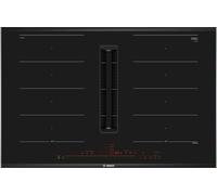 Bosch Serie 8 PXX875D67E plaque Noir Intégré 80 cm Plaque avec zone à induction 4 zone(s) Hotte intégrée