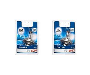 Bosch R2 Halogen Pure Light lampe de phare - 12 V 45/40 W P45t - 1 ampoule (Lot de 2)