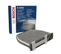 Bosch R5001 Filtre d'Habitacle à Charbon Actif de Remplacement - Contre les Mauvaises Odeurs, le Pollen et la Poussière pour un air plus pur à l’Intérieur du Véhicule