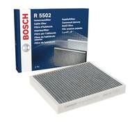Bosch Filtre d'habitacle R5502 – Charbon actif, contre mauvaises odeurs, pollen et poussière