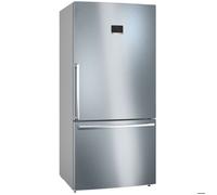 Bosch KGB86XIEP- Série 4, Réfrigérateur combiné pose-libre,186 x 86 cm, Inox anti trace de doigts