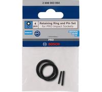 BOSCH Retaining Ring and Pin Set for PRO Impact Socket, 1/4", 4 pces 2608003064