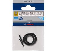 BOSCH Retaining Ring and Pin Set for PRO Impact Socket, 3/4", 4 pces 2608003067