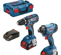 Kit BOSCH Perceuse-visseuse GSR 18V-28 + Visseuse à chocs GDR 18V-160 + 2 batteries 4.0Ah - L 06019G5107 G