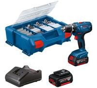 Bosch ROBERT PRO FBA80009 - Perceuse-visseuse Bosch GSR18V-21 18V + 2 batteries 4Ah + chargeur + coffret de transport L-Case-06019H100C