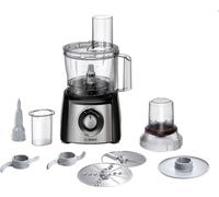 Bosch | Robot ménager | MCM3401M | 800 W | Nombre de vitesses 2 | Capacité du bol 2.3 L | Blender | Hachoir | Noir/acier inoxydable